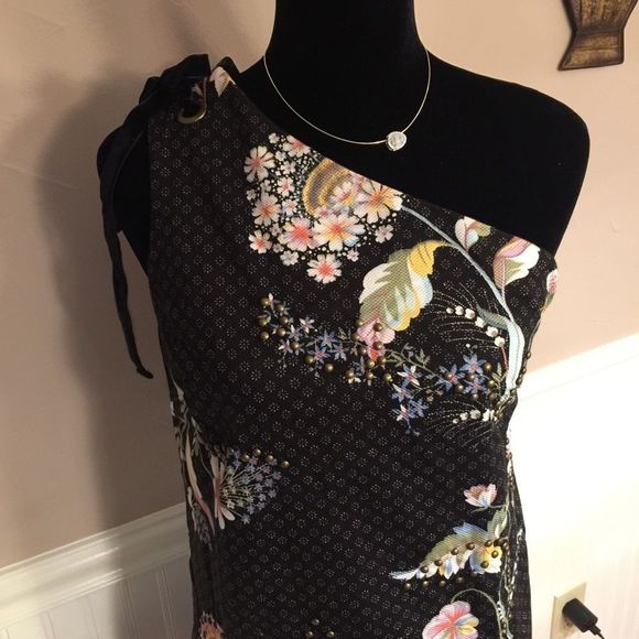 ANTHROPOLOGIE Ashbury one-shoulder dress by Maeve - Picture 7 of 8